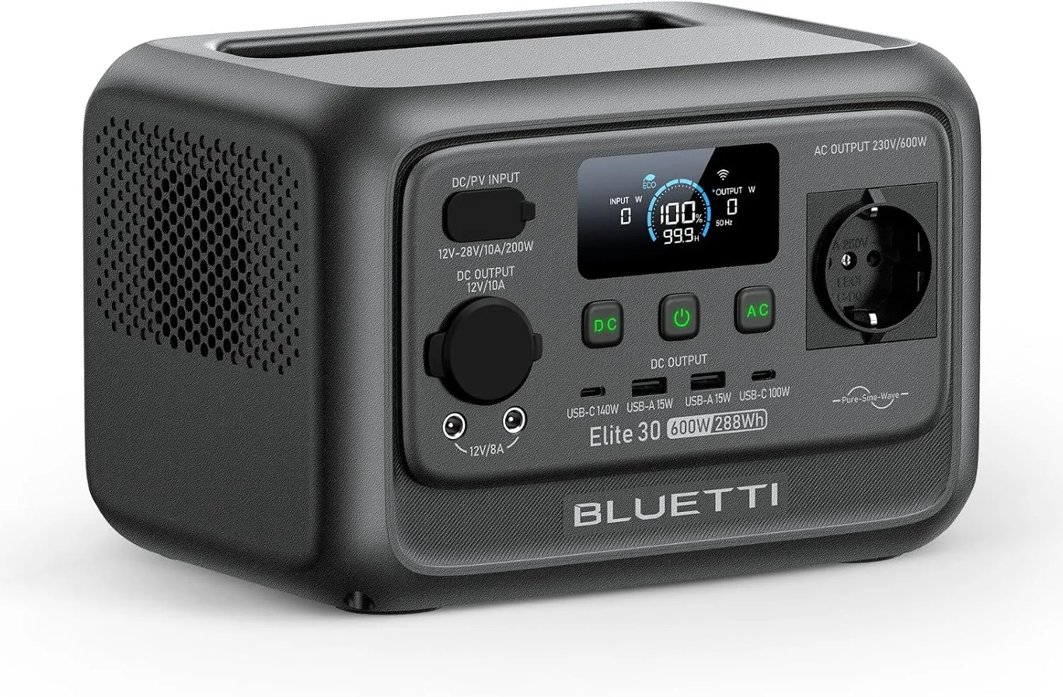 Station électrique portable BLUETTI Elite 30 V2, 288 Wh