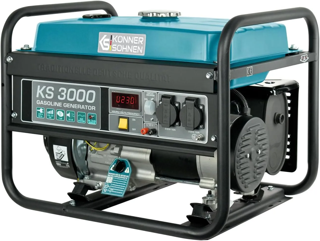 Groupe électrogène AVR Könner & Söhnen KS 3000, 2600 W nominaux