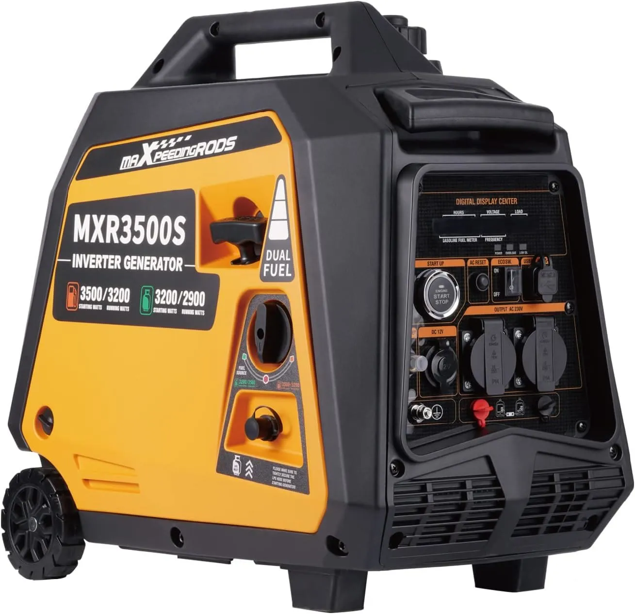 Groupe électrogène inverter MAXPEEDINGRODS MXR3500S dual fuel, essence et GPL