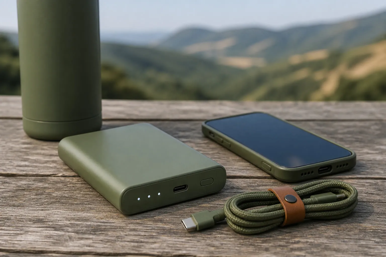 Batterie externe USB-C et câble